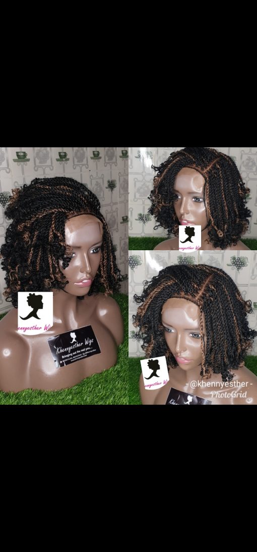 Lace Closure Kinky Twist Wig Khennyesther Wigs