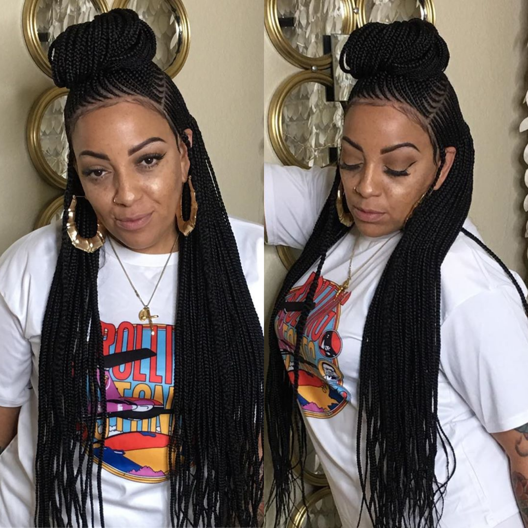 Full Lace Wig Coi Leray Knotless Braid – KhennyEsther Wigs