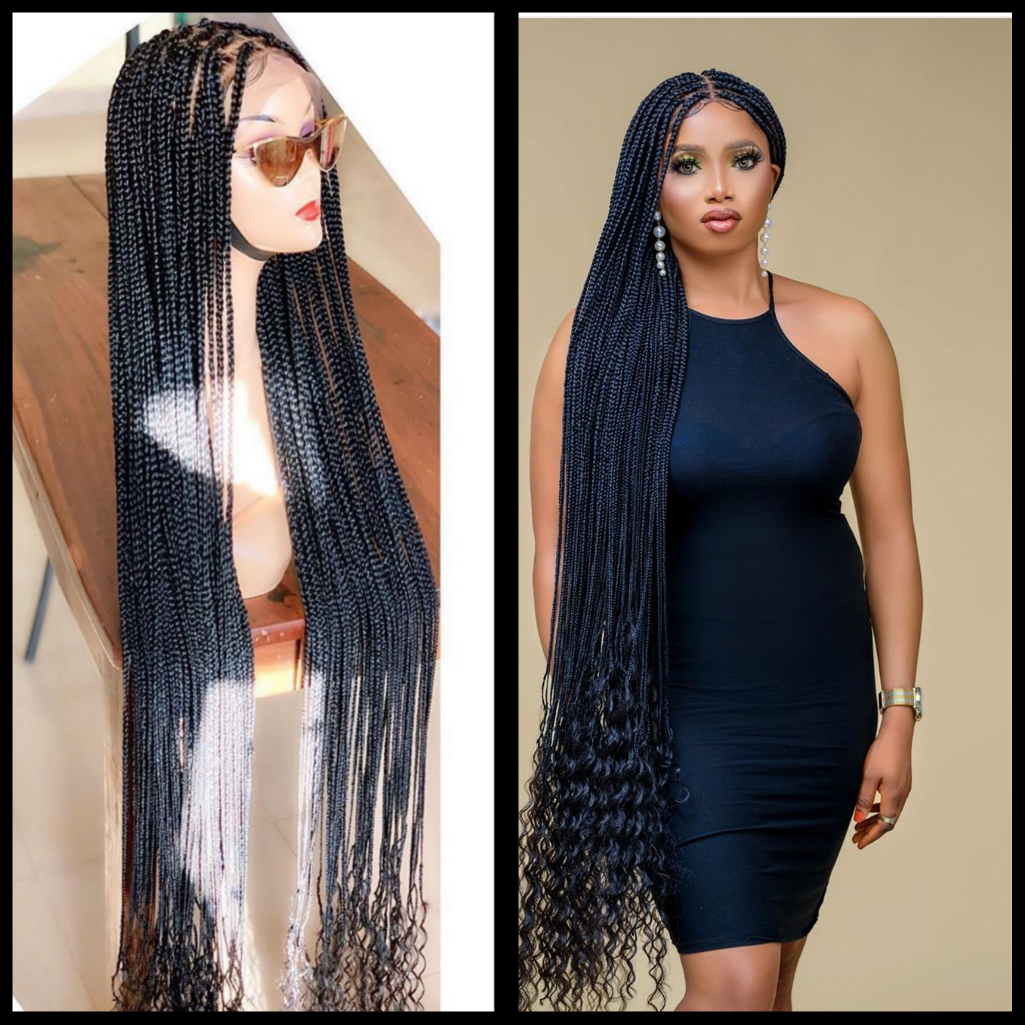 Full Lace Wig Didi Box Braid KhennyEsther Wigs