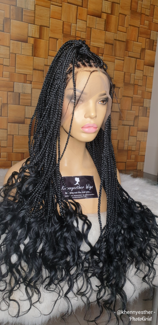 Full Lace Wig Junny Box Braid Khennyesther Wigs