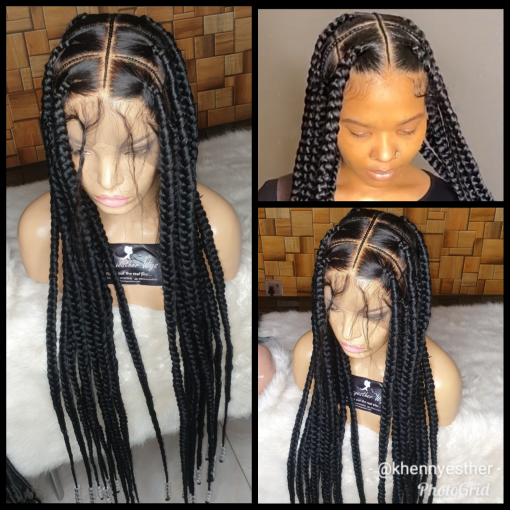 Full Lace Wig Nate Knotless Braid – KhennyEsther Wigs