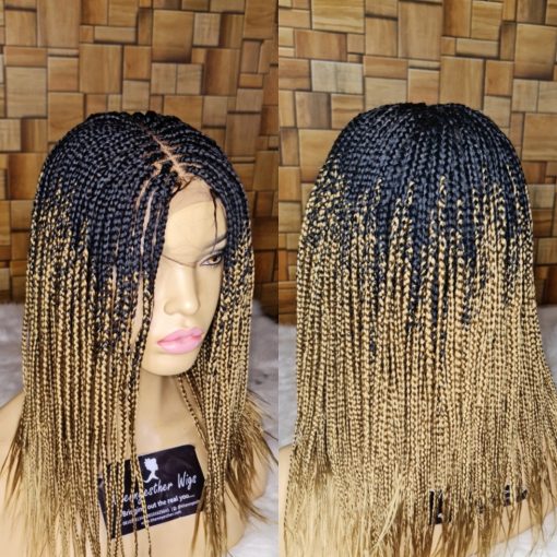 Lace Closure Feathers Box Braid KhennyEsther Wigs