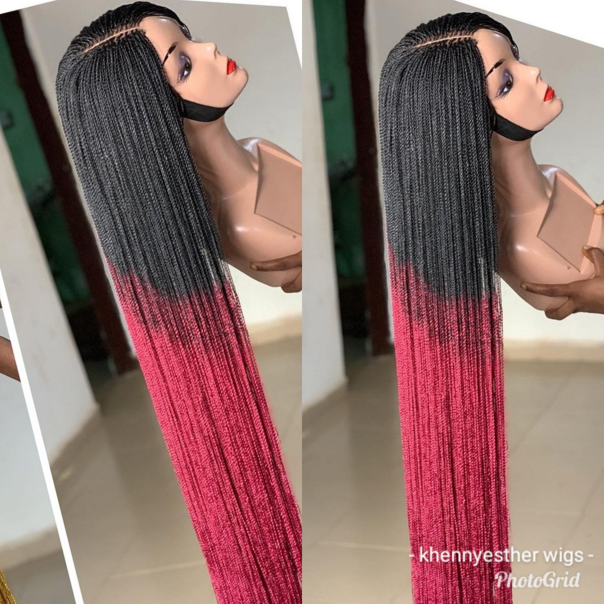 Lace Closure Micro Twist Khennyesther Wigs