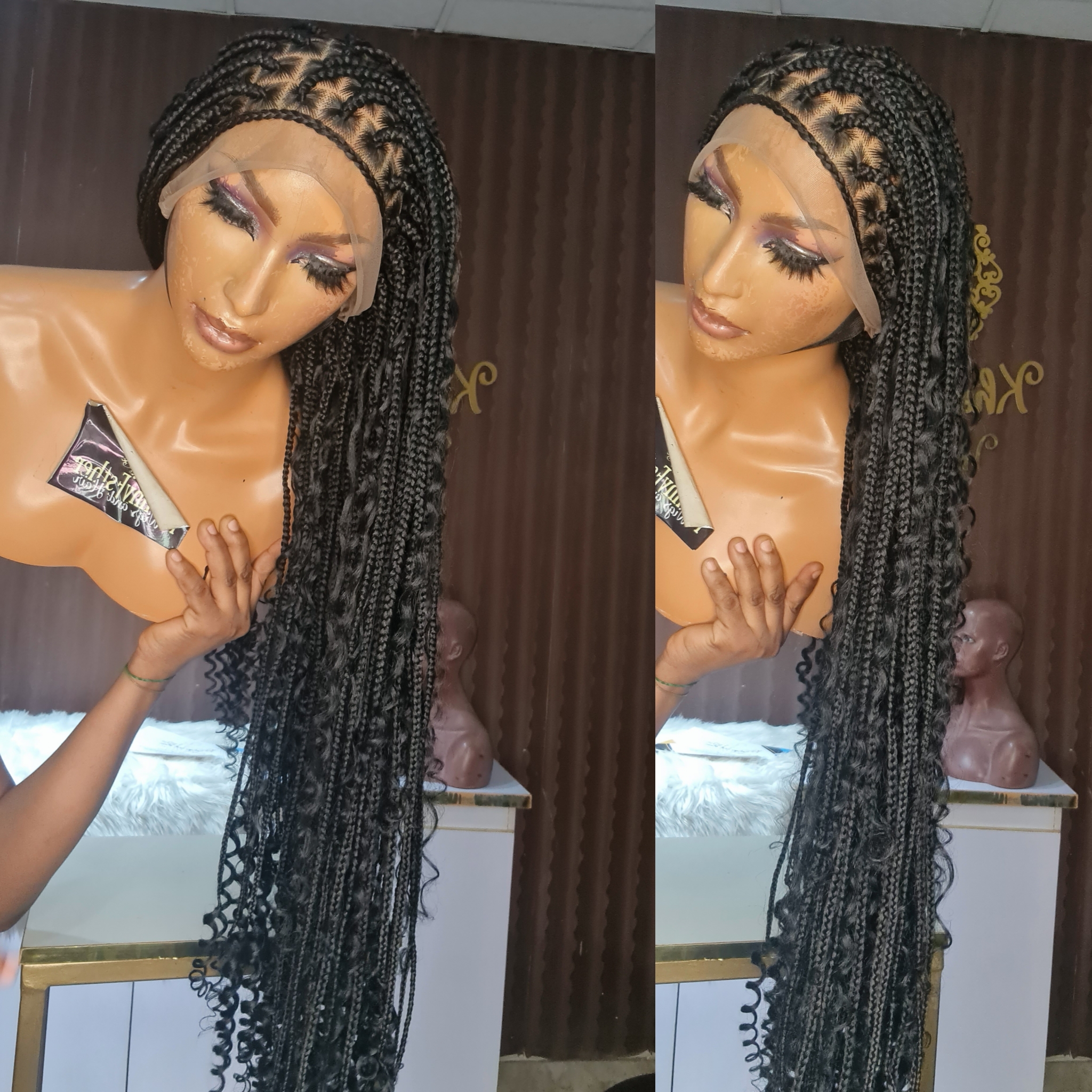 Full lace wig Boho Baid – KhennyEsther Wigs